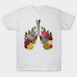 Floral blooming lungs T-Shirt